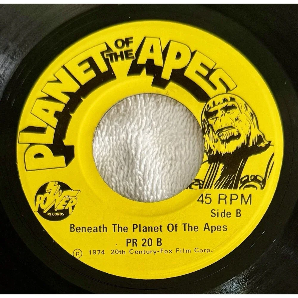 Beneath The Planet of the Apes Book & Record Vintage 1974 Near Perfect Condition
